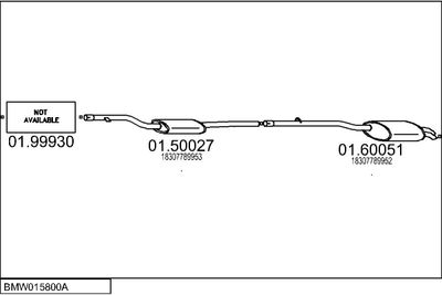 SISTEM DE ESAPAMENT MTS BMW015800A017968