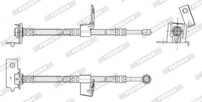 спирачен маркуч FERODO FHY3126