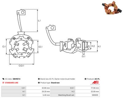 Vorschau Halter, Kohlebürsten Ansicht 2