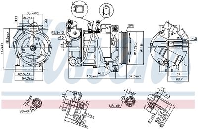 COMPRESOR CLIMATIZARE NISSENS 89350 7