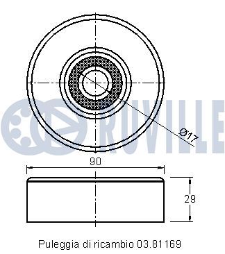 ROLA GHIDARE/CONDUCERE CUREA TRANSMISIE RUVILLE 541016 1