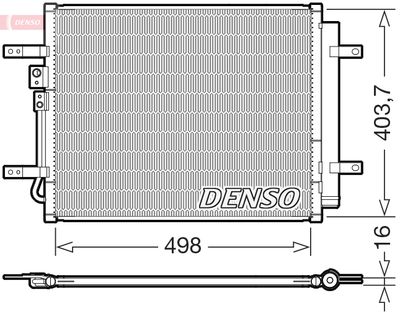 Конденсатор, кондиционер DENSO DCN41025 для HYUNDAI IONIQ