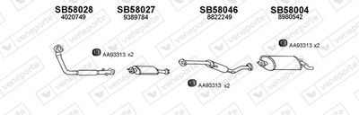 SISTEM DE ESAPAMENT VENEPORTE 580035