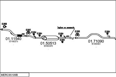 SISTEM DE ESAPAMENT MTS MERC95109B014825