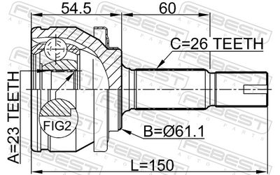 Joint Kit, drive shaft 0110-ZZE150