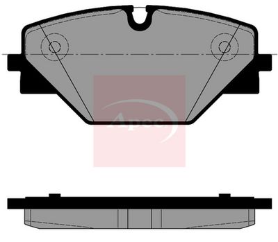 APEC Brake Pad Set, disc brake PAD2617