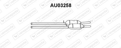 VENEPORTE AU03258 Глушитель выхлопных газов  для AUDI A4 B6 Avant (8E5) 2.5 TDI quattro