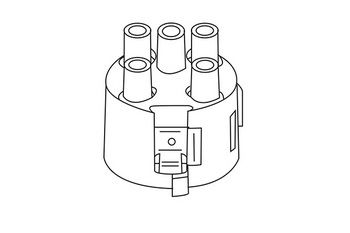 Крышка распределителя зажигания WXQP 351597 для VW GOL
