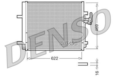 DENSO DCN10016 Радіатор кондиціонера для LAND ROVER (Ленд ровер)
