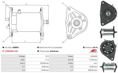GENERATOR START AS-PL S0889S 4