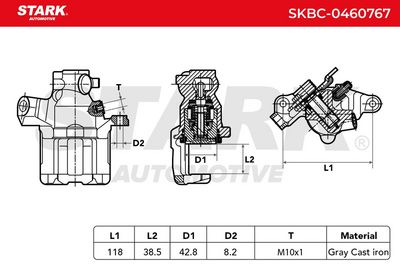 спирачен апарат STARK SKBC-0460767