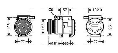 COMPRESOR CLIMATIZARE AVA QUALITY COOLING KAAK146