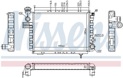 RADIATOR RACIRE MOTOR NISSENS 63770 4