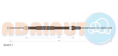 Cable Pull, parking brake 35.0217.1