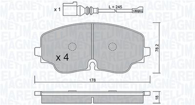 BREMSBELAGSATZ SCHEIBENBREMSE