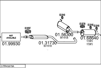 SISTEM DE ESAPAMENT MTS CITR45879A004040