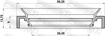 SIMERING DIFERENTIAL FEBEST 95HAY38580914C 1