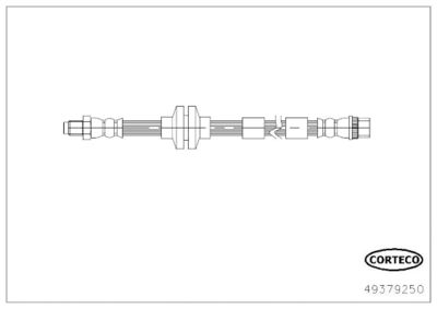 Тормозной шланг CORTECO 49379250 для MERCEDES-BENZ CITAN