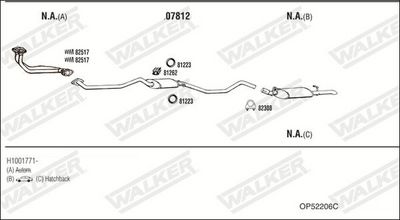 SISTEM DE ESAPAMENT WALKER OP52206C
