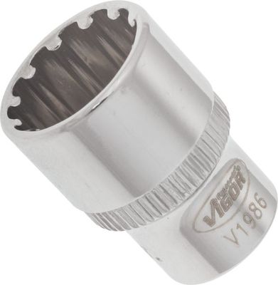 Vigor V1986 Nástrčná hlavice s multiprofilem 13mm 1/4"