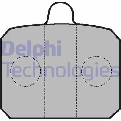 Комплект тормозных колодок, дисковый тормоз DELPHI LP235 для SKODA 110