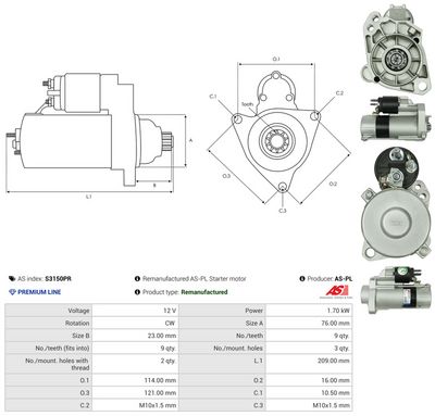 STARTER AS-PL S3150PR 4