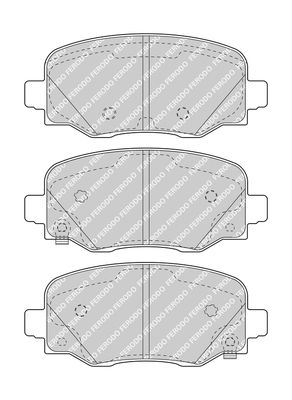 Bromsbeläggssats, skivbroms FERODO FDB4925