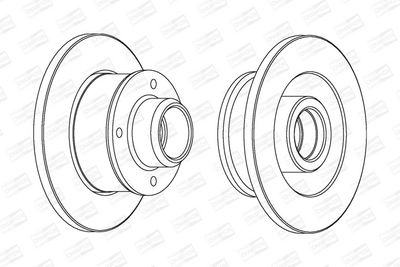 BREMSSCHEIBE CHAMPION 561460CH1 1