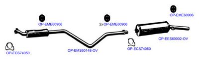 Изпускателна система OPTIMAL OP-EXSVW218