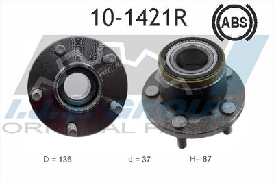 Подшипник ступицы колеса IJS GROUP 10-1421R для FORD TOURNEO
