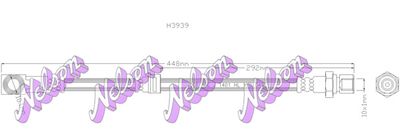 KAWE H3939 Тормозной шланг  для CHEVROLET  (Шевроле Омега)