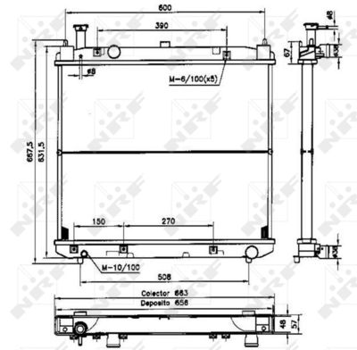 RADIATOR RACIRE MOTOR NRF 52231 3