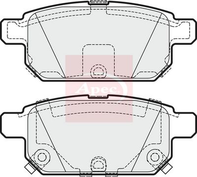 APEC Brake Pad Set, disc brake PAD1843