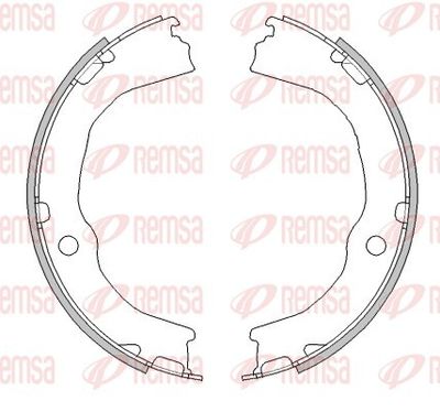 Szczęka hamulcowa, hamulec postojowy REMSA 4481.00