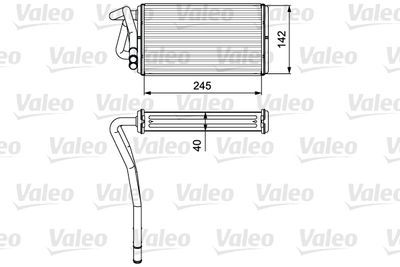 VALEO 812277 Радиатор печки  для FORD TRANSIT (Форд Трансит)