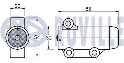 AMORTIZOR VIBRATII CUREA DISTRIBUTIE RUVILLE 541372 1