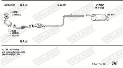 SISTEM DE ESAPAMENT WALKER FIK017979B