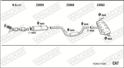 Изпускателна система WALKER VOK017820