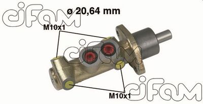 Главный тормозной цилиндр CIFAM 202-461 для FIAT PUNTO