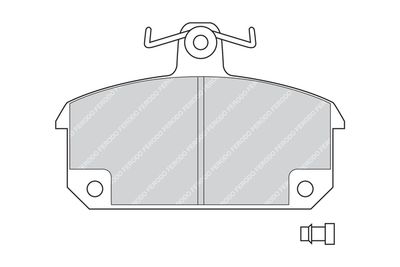 Комплект тормозных колодок, дисковый тормоз FERODO FDB194 для FIAT 1100-1900