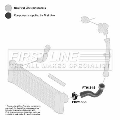 Charge Air Hose FIRST LINE FTH1348