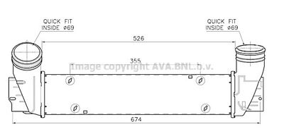 Интеркулер AVA QUALITY COOLING BW4631 для BMW Z4