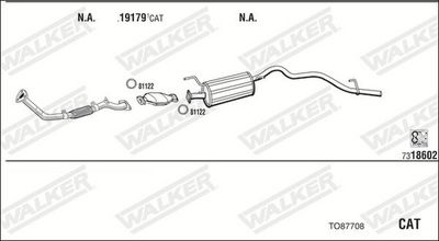 WALKER Išmetimo sistema