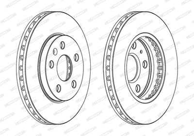 Bromsskiva FERODO DDF1721C