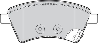 BREMSBELAGSATZ SCHEIBENBREMSE VALEO 301804 1