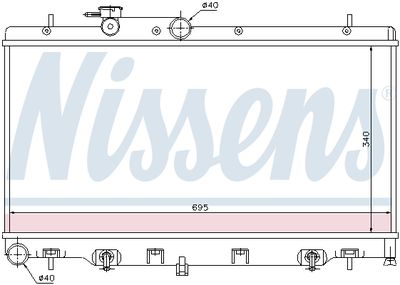 Motorradiator past: SUBARU LEGACY III, OUTBACK 2.0/2.5