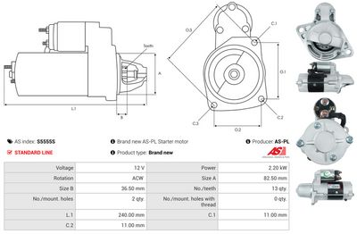 STARTER AS-PL S5555S 4
