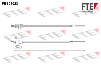 Тросик, cтояночный тормоз FTE 9250229 для NISSAN X-TRAIL