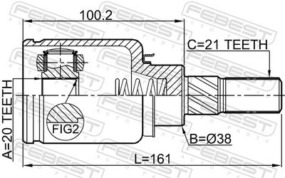 Joint Kit, drive shaft 2411-ARKR