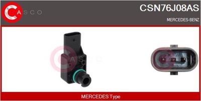 Senzor, tlak výfukového plynu CASCO CSN76J08AS